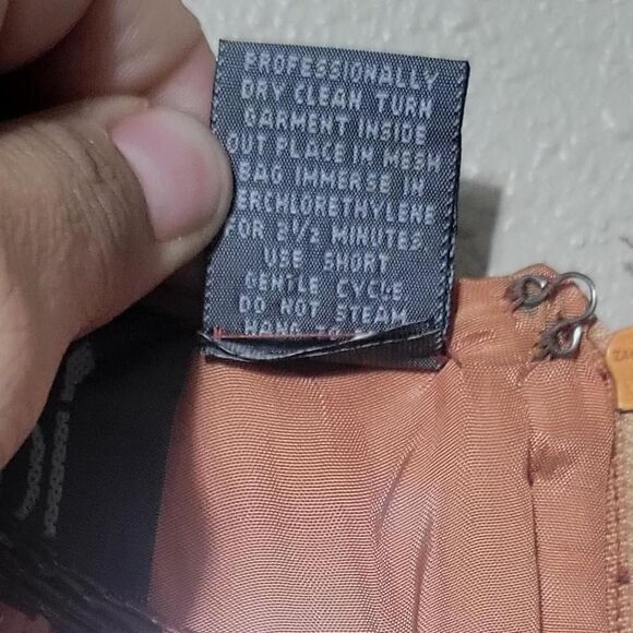 90s Modi rose gold sequin silk mini dress, size small (6 - 8) - Picture 5 of 8